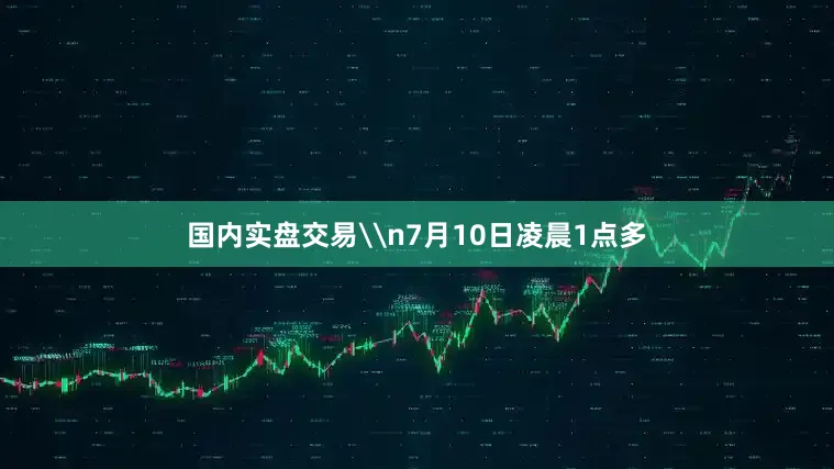 国内实盘交易\n7月10日凌晨1点多